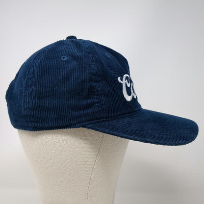 Mad Engine 5 Panel Blue One Size Coors Corduroy Logo Beer Brewery Snapback Hat