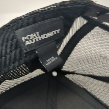 Port Authority Sheep Feet Trucker Hat Black One Size Mesh Back Snapback Patch