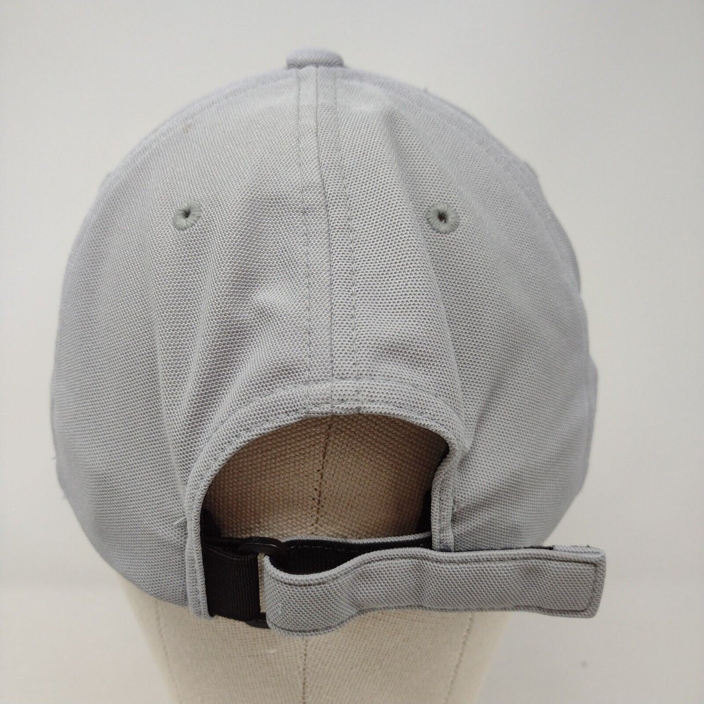 Wrestling Strapback Hat Gray OSFA Embroidered Flexfit Port Authority