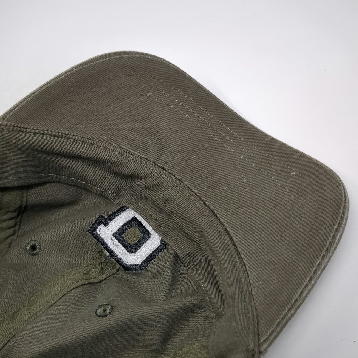 PINK Victoria's Secret Baseball Cap Green One Size P Patch Hat Slideback Cotton