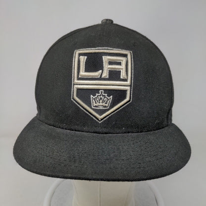 New Era Men's Fitted Hat Black 7 1/4 59Fifty NHL LA Kings Embroidered Logo