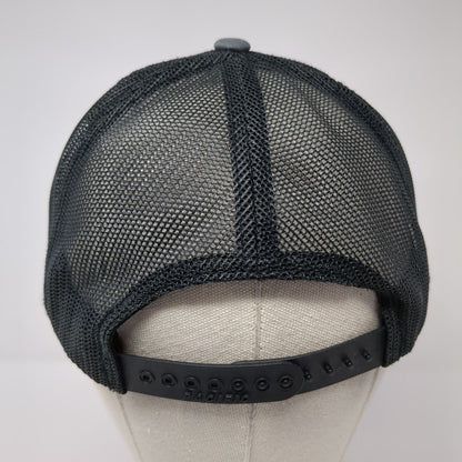 Camp Ida-Haven Snapback Mesh Back Trucker Hat Gray One Size Adjustable