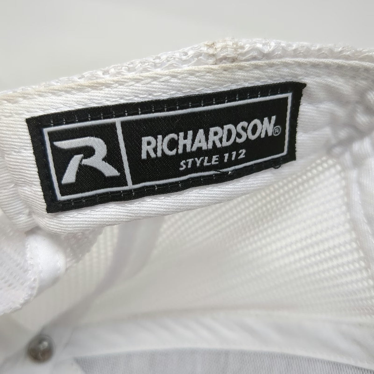 Richardson Black One Size Trucker Hat Mesh Snapback Challenge Course Logo Hat