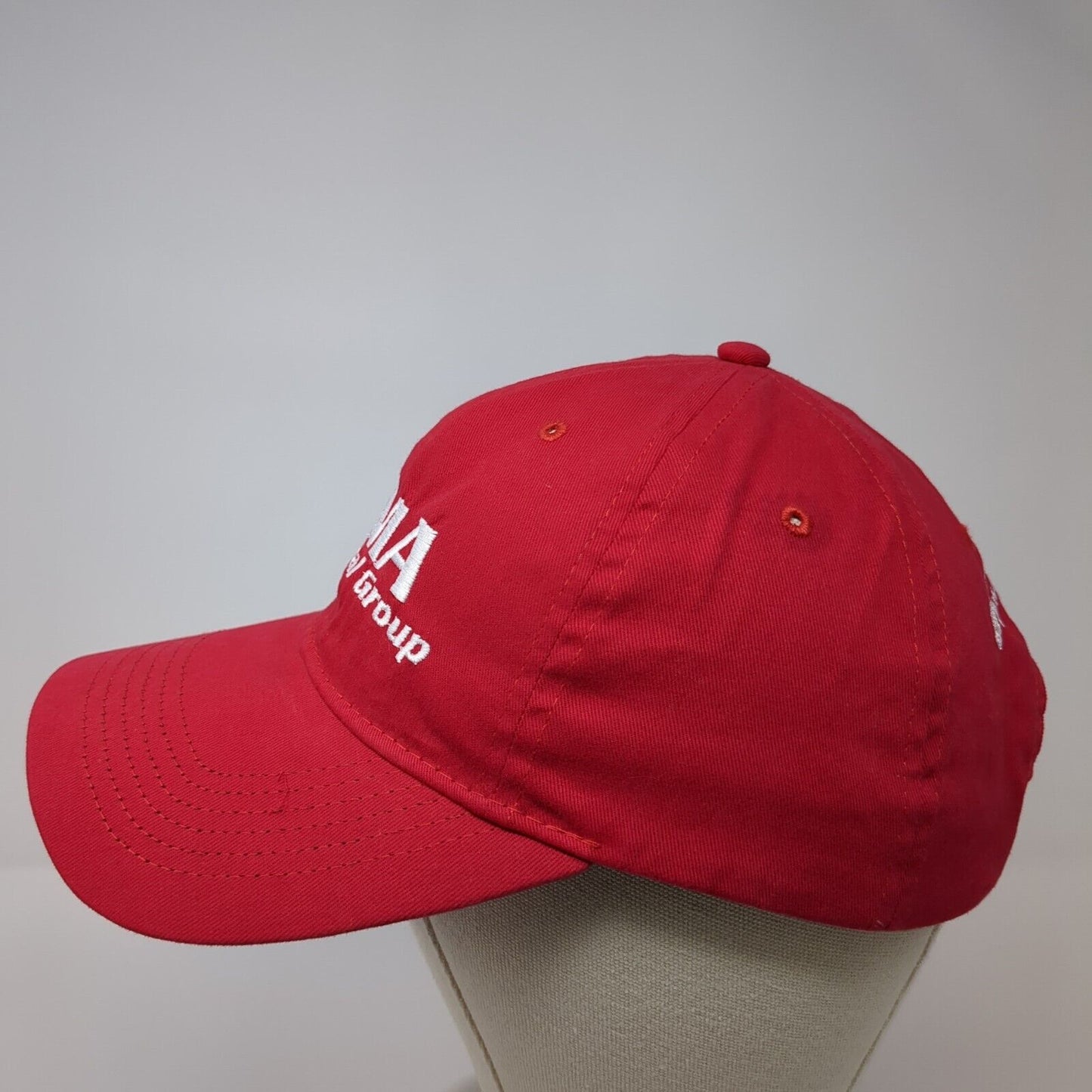 iMA Medical Group Strapback Baseball Cap Red OS Adjustable Embroidered BIG X