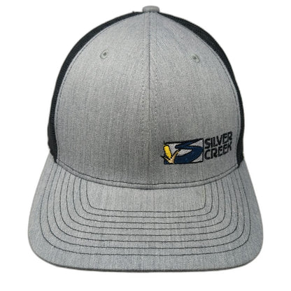 Richardson Trucker Hat Gray One Size Mesh Back Snapback Silver Creek Logo