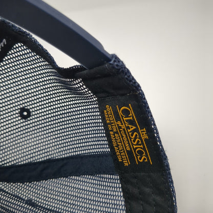 Branded Bills Snapback Trucker Hat Blue One Size Adjustable Mesh Back Yupoong