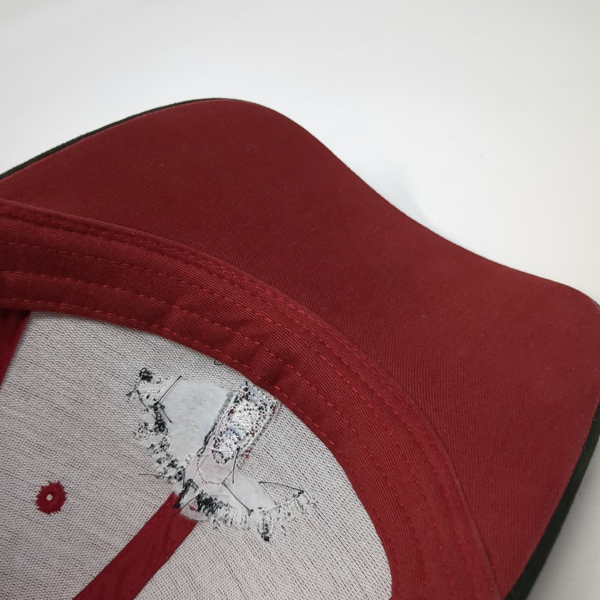Port Authority Baseball Cap Red Black One Size Rusty Lantern Diner Ucon ID Hat