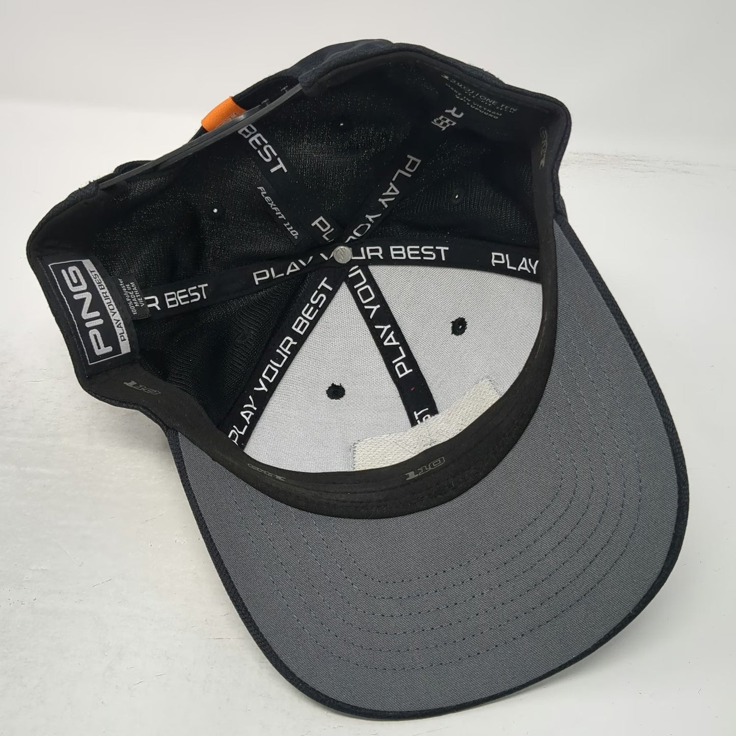 Ping Snapback Hat Black One Size Flexfit 110 Golf Play Your Best Patch Desert