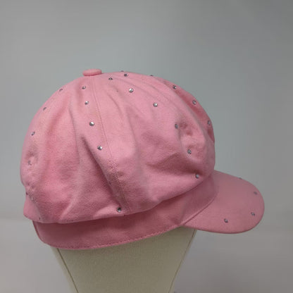 Ringling Bros Pink Army Cap Hat OS Rhinestones RBBB Sparkle Jeweled Logo Twill