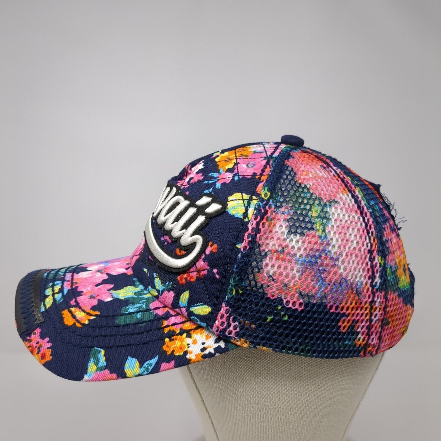 Hawaii The Aloha State Snapback Trucker Hat Multi One Size Mesh Back