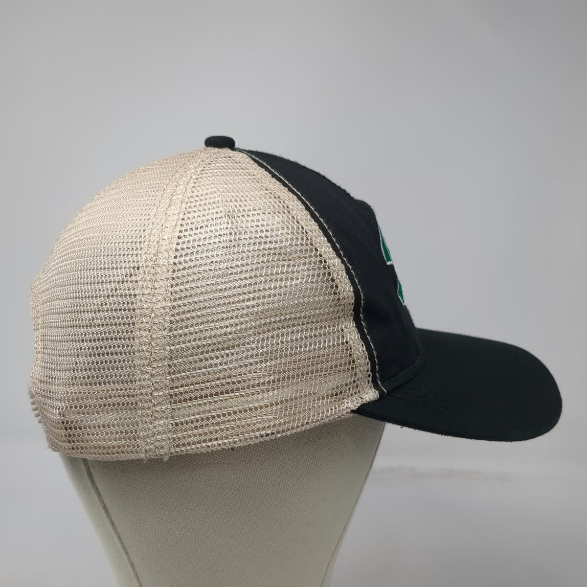 Hit Wear Trucker Hat Black Beige One Size Montana Seed Potatoes 100 Years Patch