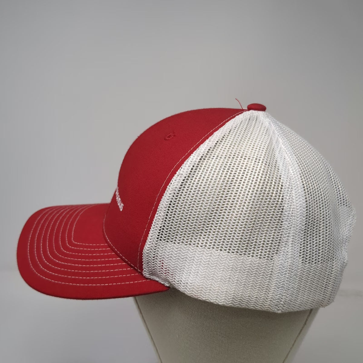 Richardson 112 Trucker Hat Red One Size Mesh Back Snapback Saint Alphonsus Logo