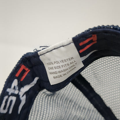 Functional 45 Training Snapback Trucker Hat Blue One Size Adjustable Mesh Back