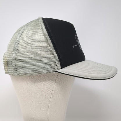 Breakmark Trucker Hat Gray Black One Size Astronaut Frisbee Disc Golf Mesh Cap