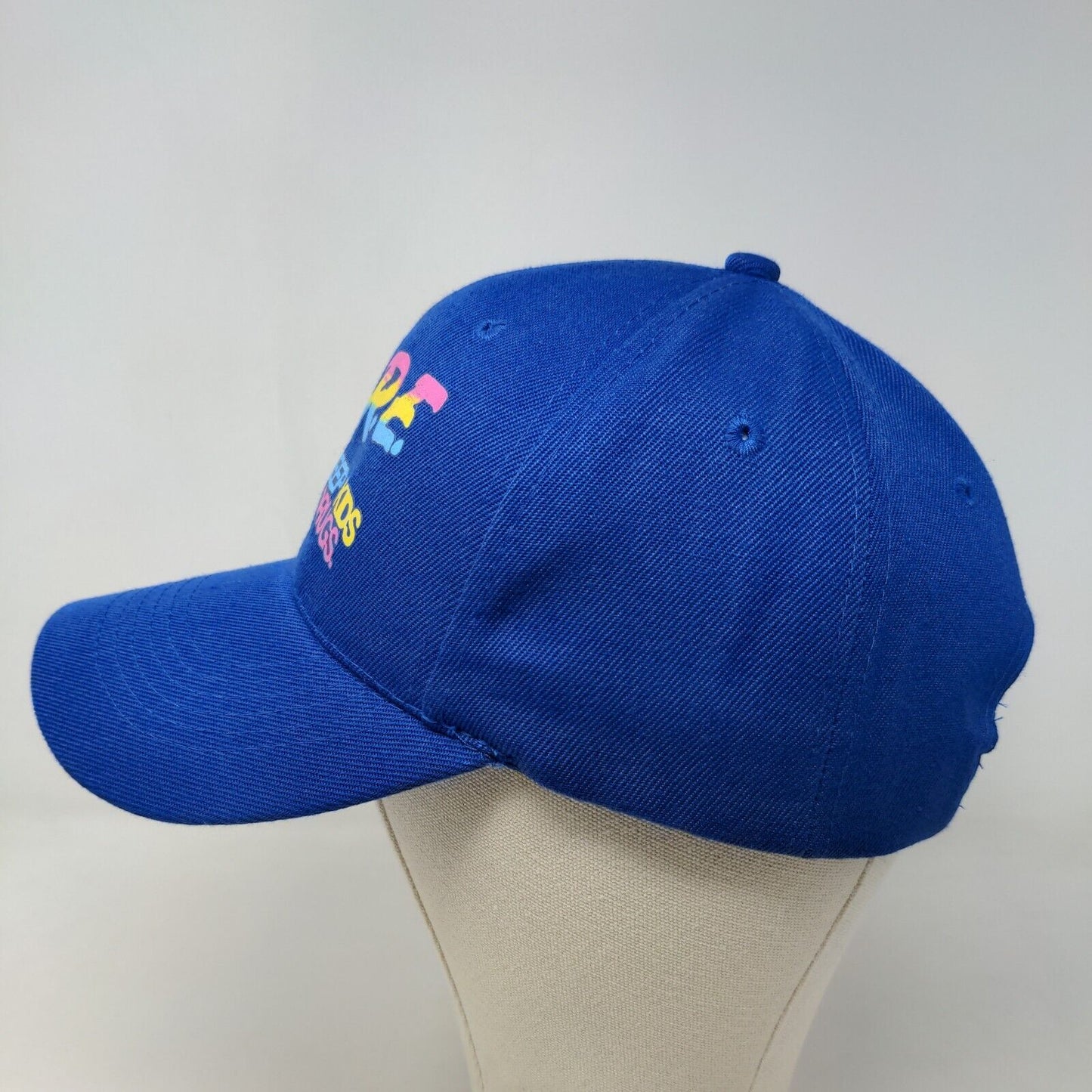 D.A.R.E. Campaign Men's Strapback Hat Blue Graphic Colorful Logo Polyester