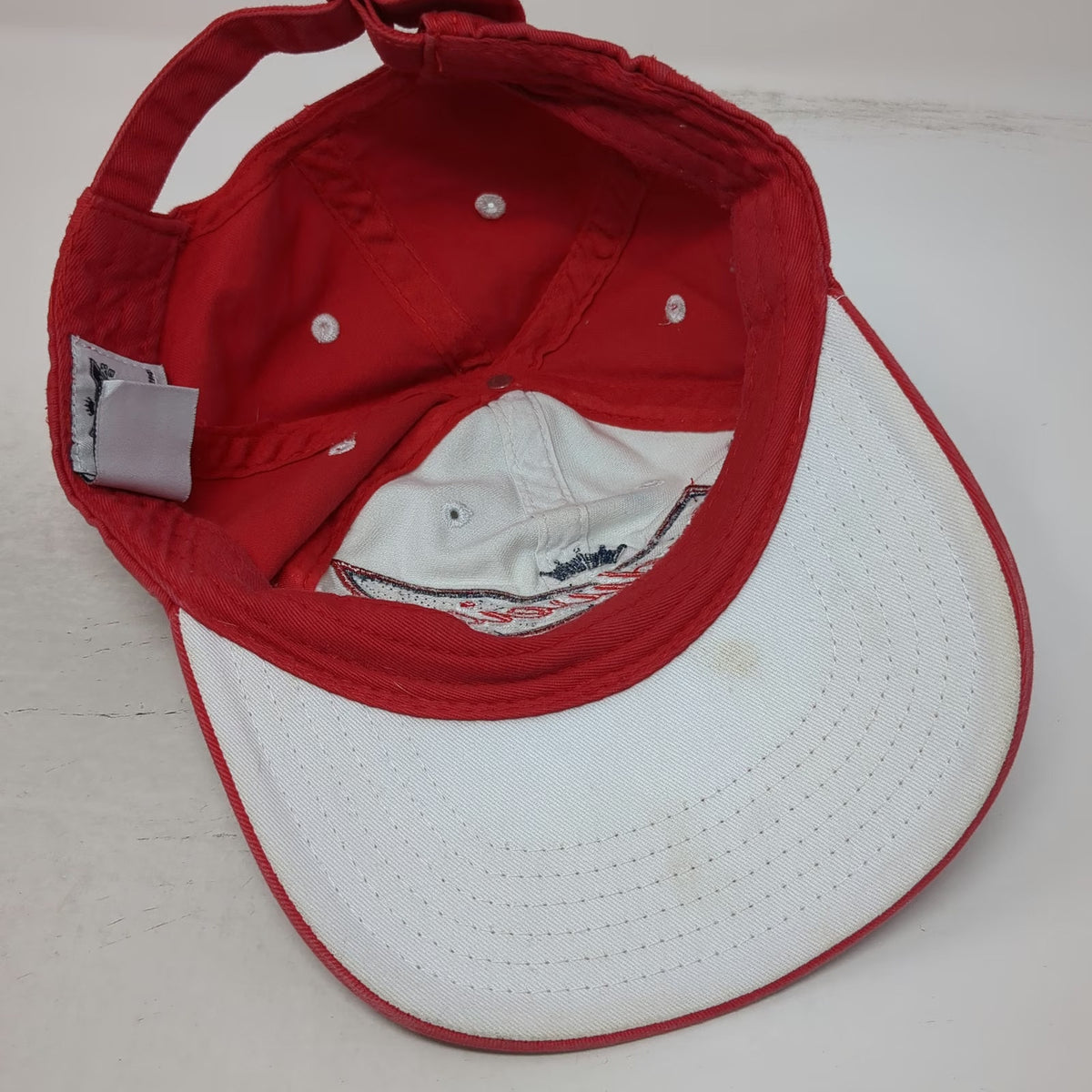 Budweiser Baseball Cap Red One Size Glitter King of Beers 3D Embroidery Hat