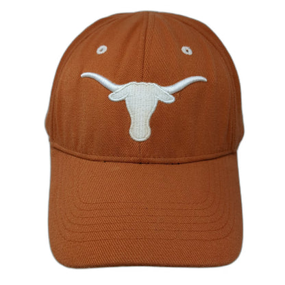 Texas Longhorns NCAA Top of the World Cap Brown One Size Stretch Fit Hat Logo