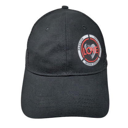 Love Passion Integrity Work Ethic Trucker Hat Black OS Mesh Back Cap America