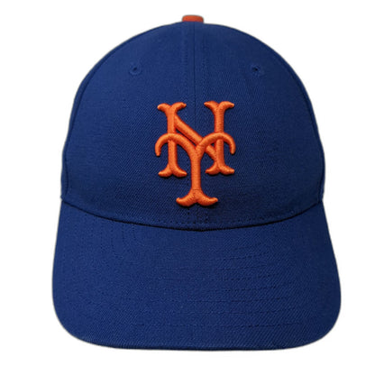 New York Mets MLB New Era Blue Orange Baseball Cap One Size Strapback Logo Hat