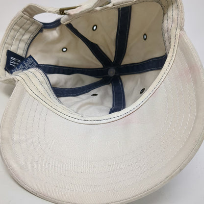 GAP Baseball Cap Beige M Strapback Embroidered G Logo Adjustable Cotton Hat