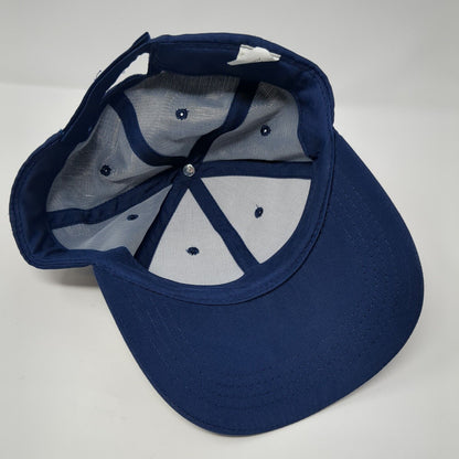 All Out Mayhem Strapback Hat Blue One Size Adjustable 6 Panel Polyester