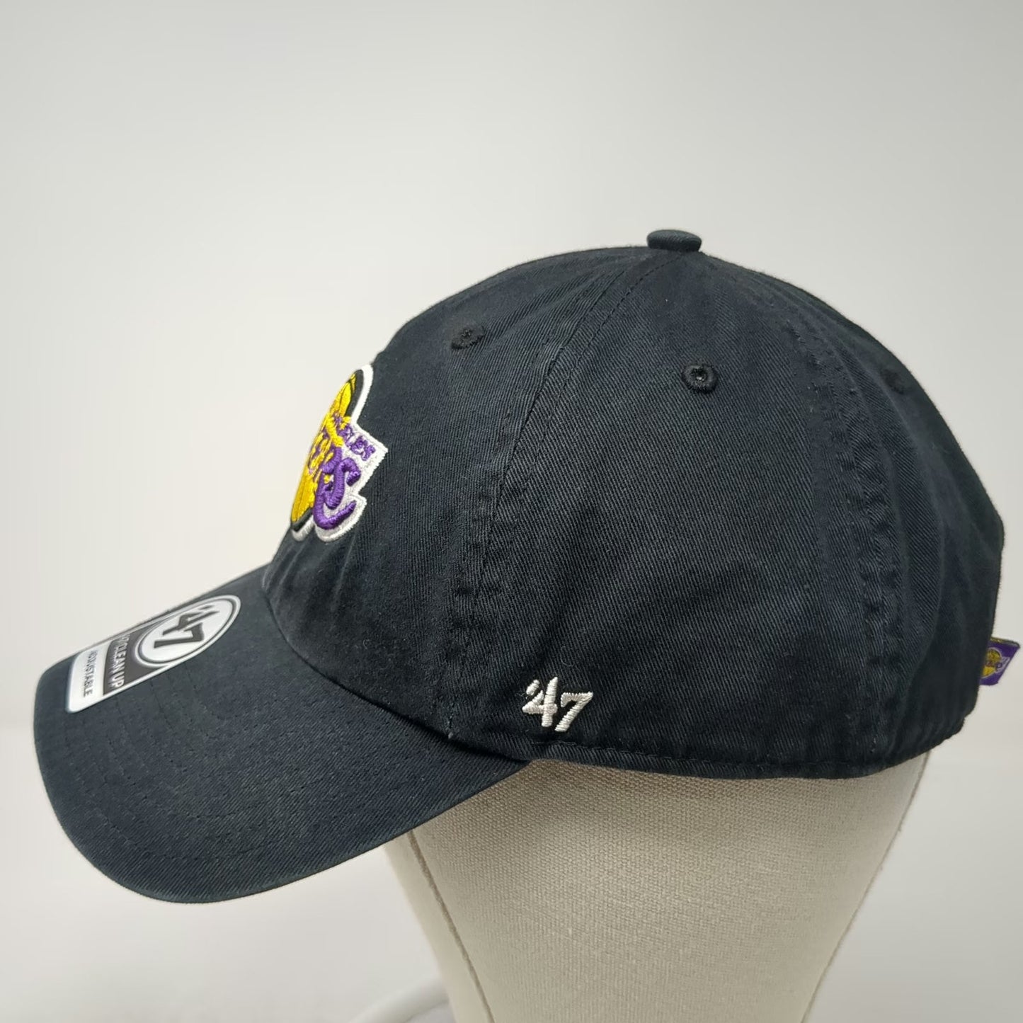Los Angeles Lakers NBA '47 Cap Black Purple Yellow One Size Slideback Logo Hat