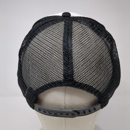 American Flag Peace Sign Rope Trucker Hat Black OSFM Mesh Back Otto