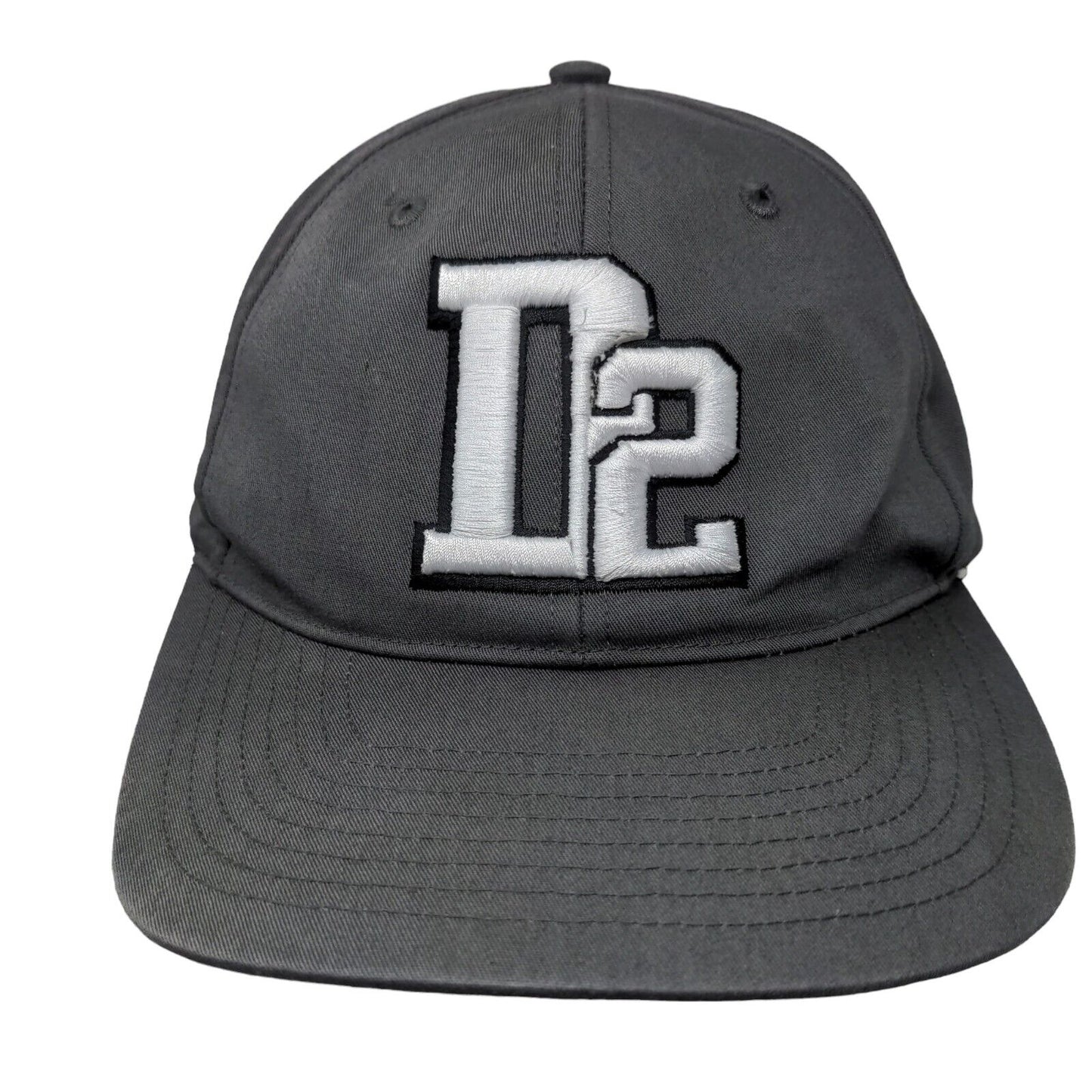 D2 Snapback Hat Gray M/L Embroidered Pro 212 Adjustable Richardson