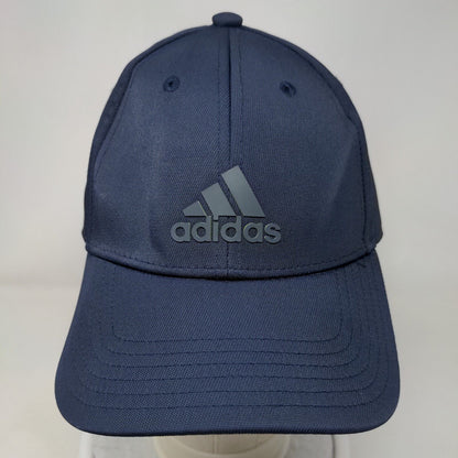 Adidas Strapback Hat Blue One Size Adjustable Vented Holes 6 Panel