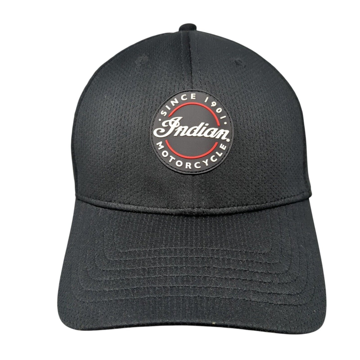 Indian Motorcycle Patch Slideback Hat Black One Size Adjustable 6 Panel