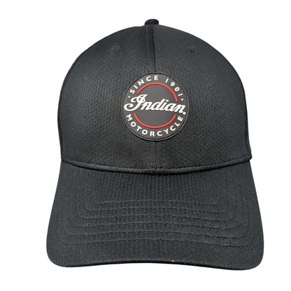 Indian Motorcycle Patch Slideback Hat Black One Size Adjustable 6 Panel