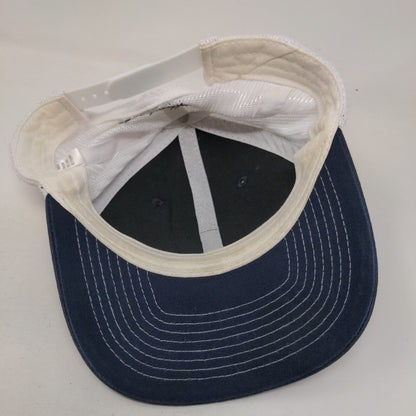 Blue Origin Snapback Trucker Hat Blue One Size Adjustable Patch Mesh Back