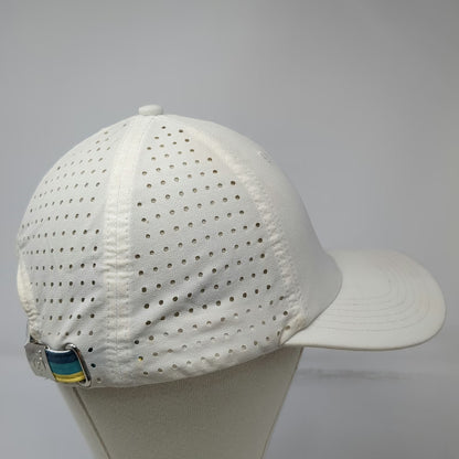 Peloton Baseball Cap White One Size Adjustable Mesh Back Perforated Gym Hat