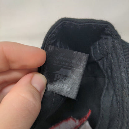 Pizza Hut Strapback Hat Black OSFA Adjustable Embroidered Employee Crew Cap