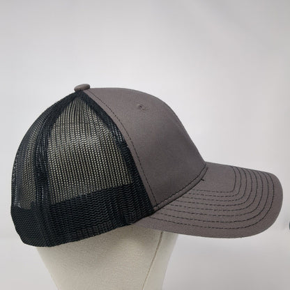 Atkinson's Mirror & Glass Snapback Trucker Hat Gray One Size Mesh Back