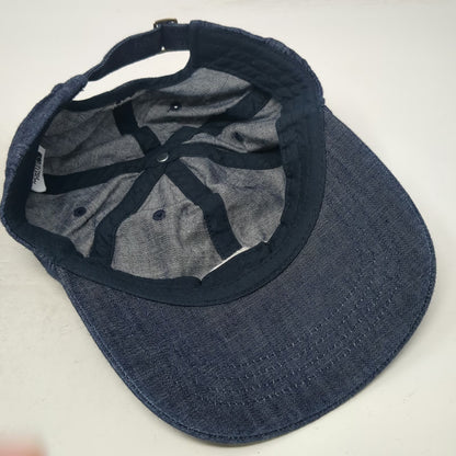 The North Face Baseball Cap Blue One Size Denim 1966 Logo Slideback Buckle Hat