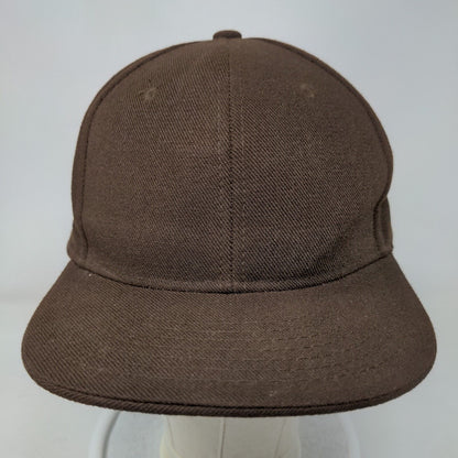 Hatco Fitted Hat Brown Size 7 3/8 Premium Original Flat Vented Holes Blank