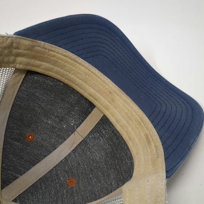 You Know Trucker Hat Orange Blue Gray One Size Surfer Patch Mesh Back Snapback
