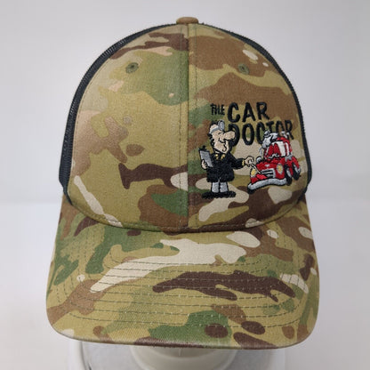 The Car Doctor Snapback Mesh Back Trucker Hat Camo One Size Yupoong