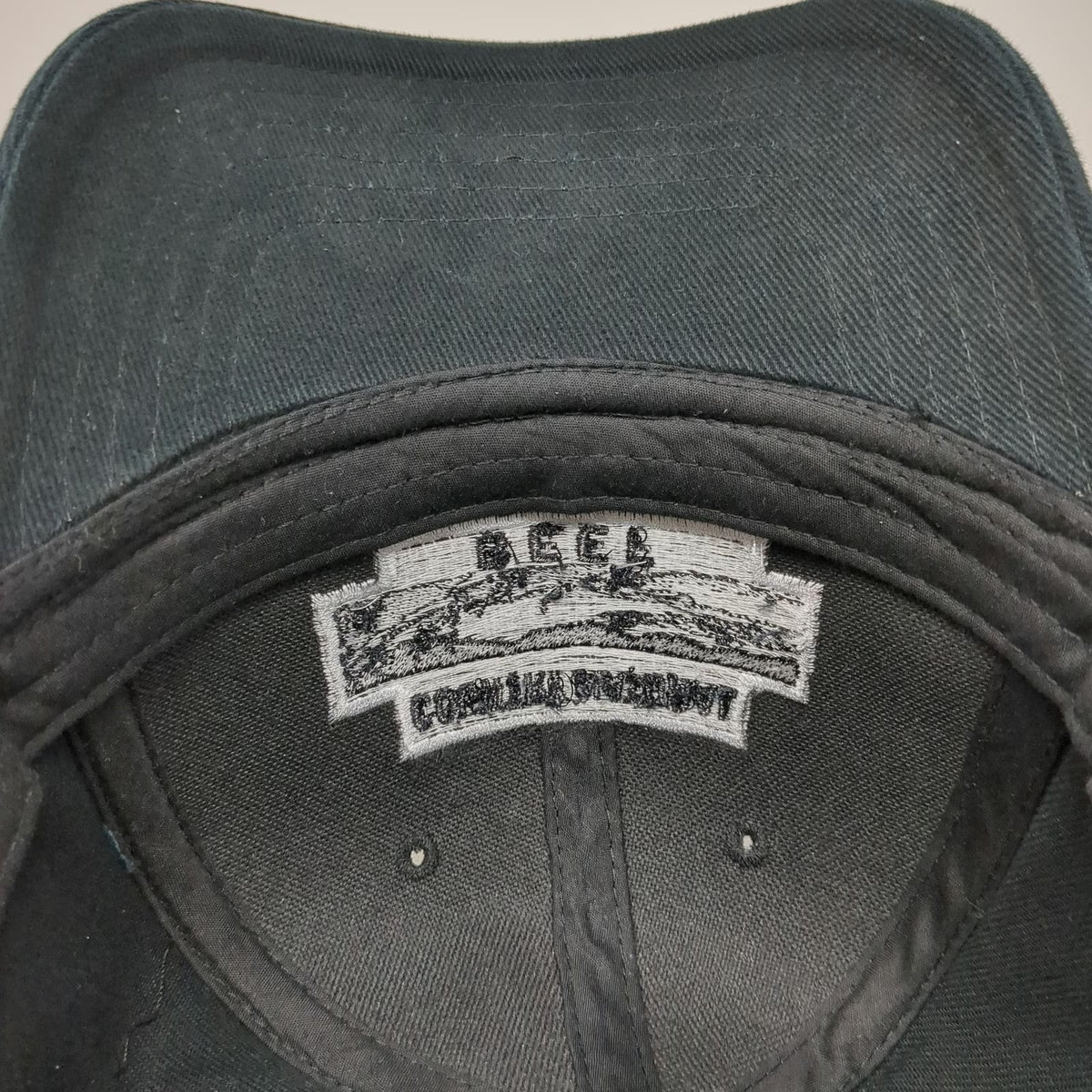 Otto Baseball Cap Black OSFM Country Natural Beef Whole Foods Cotton Hat Logo