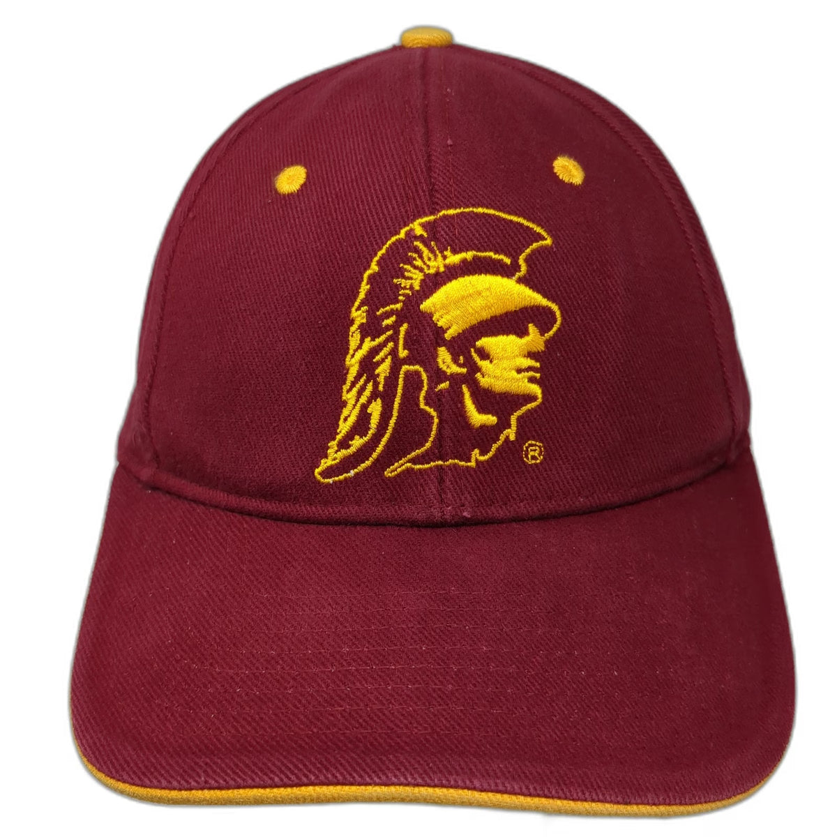 USC Trojans NCAA Signatures Cap Red One Size Strapback Yellow Sandwich Bill Hat
