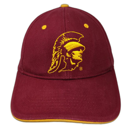 USC Trojans NCAA Signatures Cap Red One Size Strapback Yellow Sandwich Bill Hat