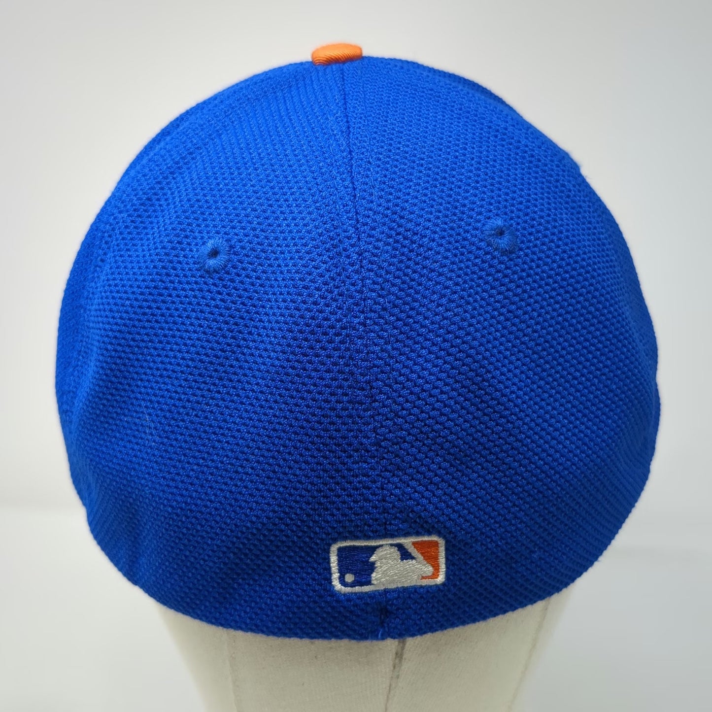New York Mets MLB New Era Baseball Cap Blue L 39THIRTY Stretch Fit Mesh Logo Hat