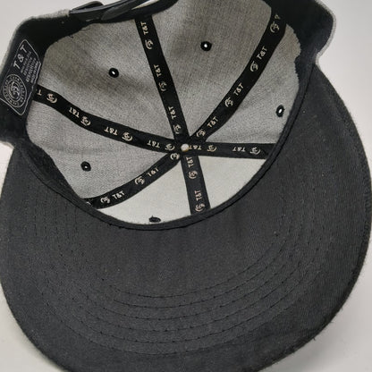 T&T Snapback Gray One Size New York All City United States Flat Brim Hat