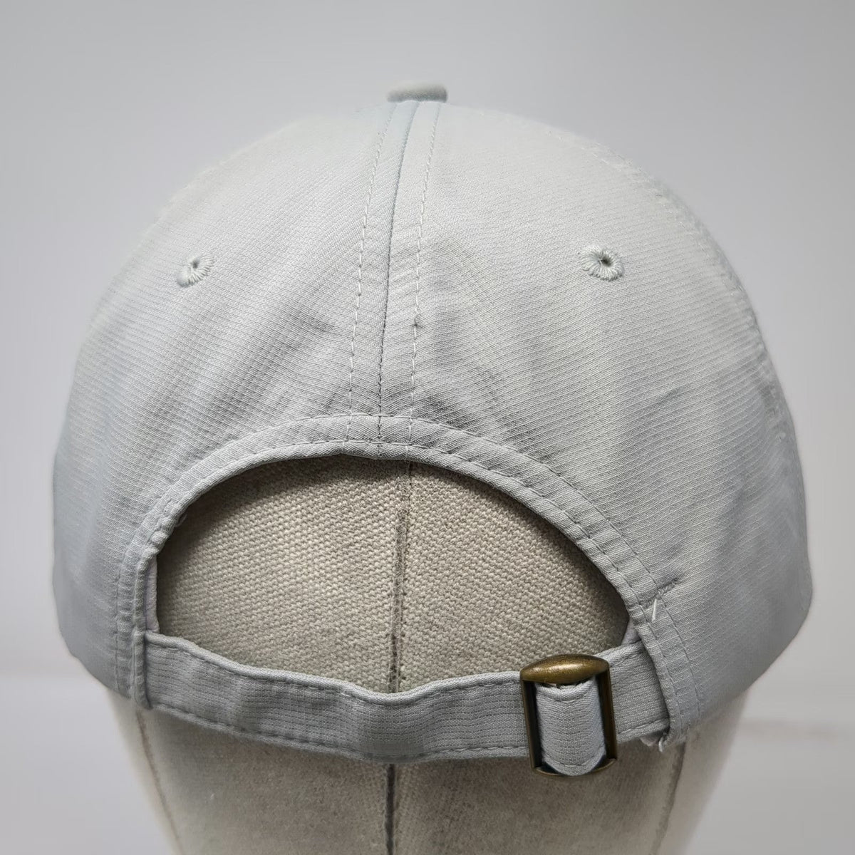 Baseball Cap Gray One Size USTA Member Tennis Flaming Ball Hat Slideback Buckle