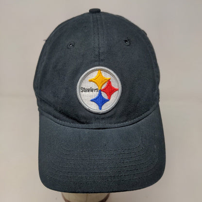 Reebok NFL Men's Slideback Hat Black Size OSFA Embroidered Pittsburgh Steelers