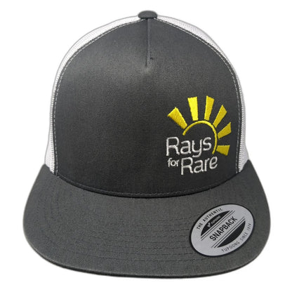 Yupoong Trucker Hat Gray White Yellow One Size Rays for Rare Snapback Mesh Crown