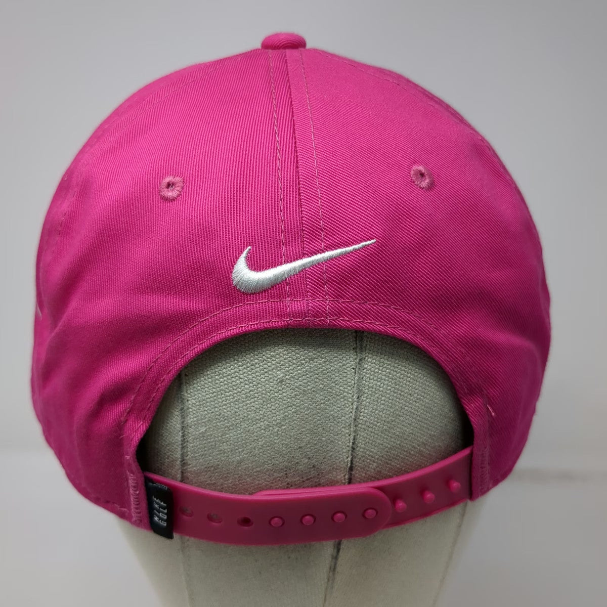 Nike 5 Panel Pink One Size Snapback Hat Golf Swoosh Patch Rope Green Underbill