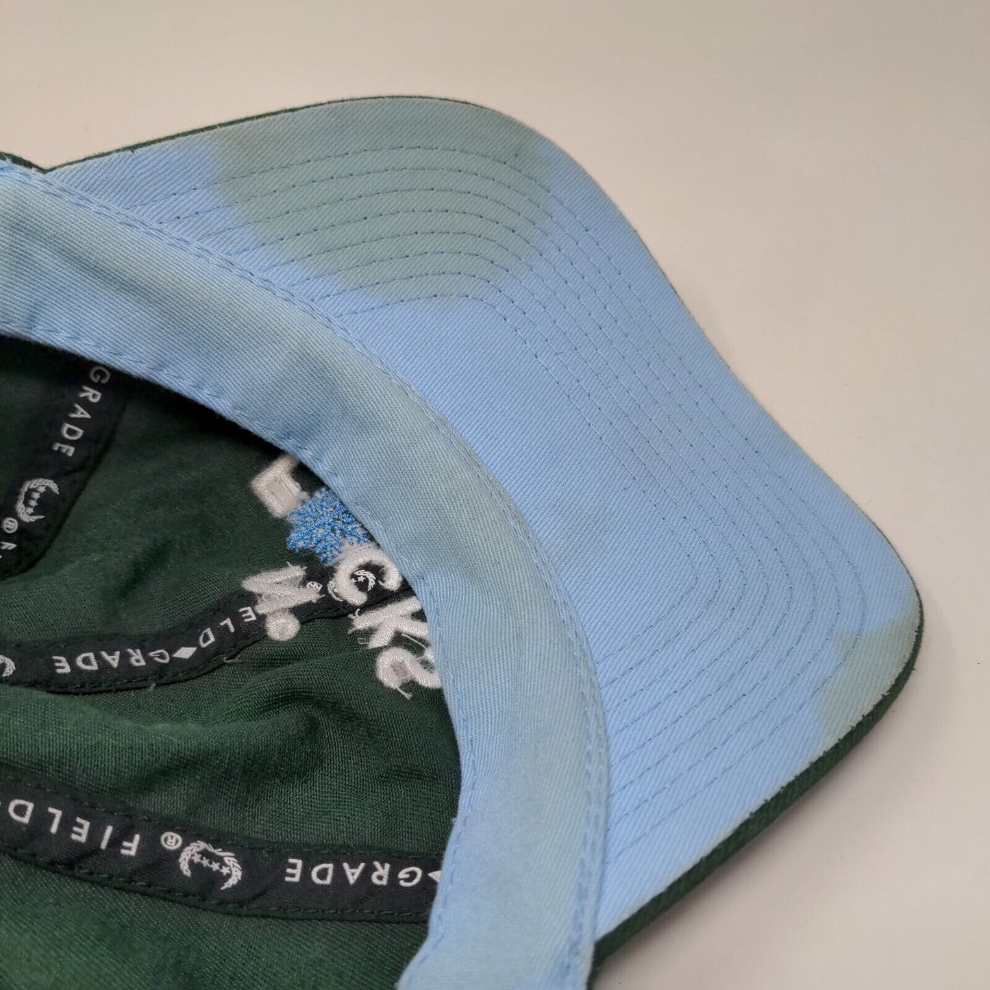 No F*cks Given Slideback Hat Green One Size Embroidered Field Grade