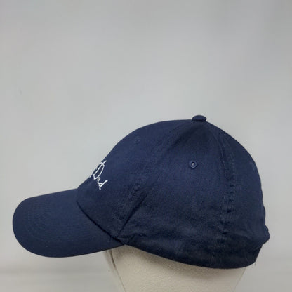 Dog Dad Strapback Hat Blue OSFM Adjustable Embroidered Vent Holes